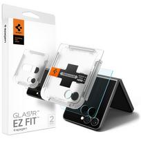 Spigen Glas.TR EZ Fit HD grūdintas stiklas 2-vienetų rinkinys Samsung Galaxy Z Flip 7 - Skaidrus