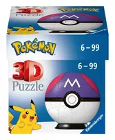 Puzzles 54 elements 3D Pokemon Master Ball