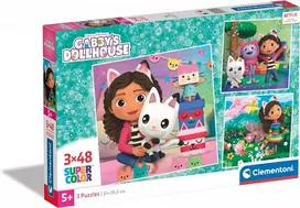Puzzle 3 x 48 pcs Gabbys Dollhouse