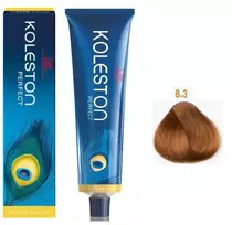 Wella Professionals, Koleston Perfect, Permanent Hair Dye, 8/3 Light Blonde Gold, 60 ml