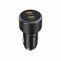 Swissten PD 2x USB-C Car Charger 50W with USB-C - USB-C Cable 1m