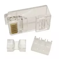 Tinklo Kabelio Jungtis - RJ45 Modulinis Kištukas UTP CAT6A 8 Pin 100 vnt.