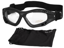 Taktiniai akiniai Mil-Tec Commando Brille Clear, juoda