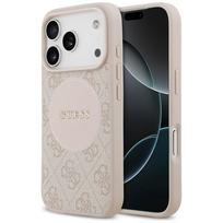 Guess 4G Circle Classic Logo MagSafe dėklas iPhone 17 Pro - Rožinis