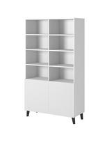 Shelf unit PAFOS 100x40x176.5 cm balta matinė
