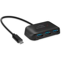 Speedlink SNAPPY EVO USB Hub, 4-Port, Type-C to USB 3.0 USB 3.1 Gen 1, USB 3.2 Gen 1 (5Gbit-s), Schwarz