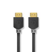 Nedis HDMI™ -Kabel | HDMI™ Stecker | HDMI™ Stecker | 8K@60Hz | eARC | Vergoldet | 1.00 m | PVC | Anthrazit | Verpackung mit Sichtfenster