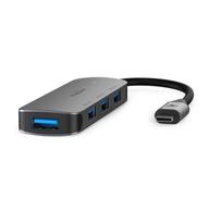Nedis USB-Hub 1x USB-C™ - 4x USB A, 4-Port port(s), USB 3.2 Gen1, Stromversorgung über USB, 5Gbps (CCGB64220GY01)