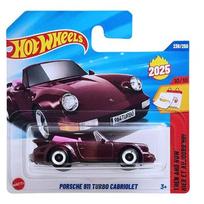 Hot Wheels Mainline Modeliukas Porsche 911 Turbo Cabriolet Dark Red Short Card (yra Sandėlyje)