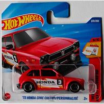 Hot Wheels Mainline Modeliukas 1973 Honda Civic Custom Red