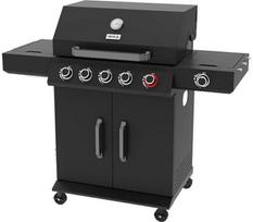 Yato Dujinė kepsninė, 6 degikliai + infraraudonųjų spindulių šoninis degiklis, 19.5 kW, juodo plieno, lauko/sodo, nešiojama, šeimyninė, BBQ grilis