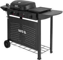 Yato Dujinis grilis 2+2 Asahi, 11kW, su šoniniu degikliu, kepsninė