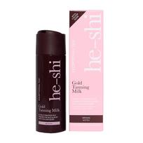 HE-SHI GOLD veido ir kūno savaiminio įdegio pienelis, 200 ml