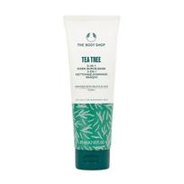 THE BODY SHOP TEA TREE 3-IN-1 veido prausiklis, šveitiklis, kaukė, 125 ml