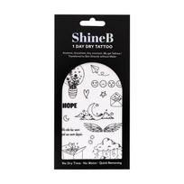 SHINEB 1 DAY DRY laikinosios kūno tatuiruotės - lipdukai