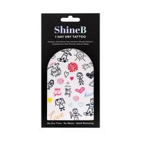 SHINEB 1 DAY DRY laikinosios kūno tatuiruotės - lipdukai
