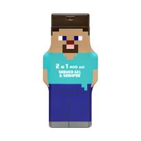 MINECRAFT 2IN1 dušo želė ir plaukų šampūnas, 400 ml