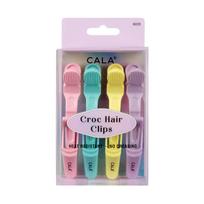 CALA PASTEL TON CROC plaukų segtukai (4 vnt.)