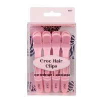CALA SOFT PINK CROC plaukų segtukai (4 vnt.)