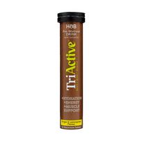 H&B TRI ACTIVE PRE WORKOUT elektrolitai, imbierų ir citrinžolių skonio, 20 šnypščiųjų tablečių