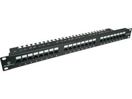 Alantec PK001 UTP cat.6 prijungimo plokštė, 24 LSA prievadai 1U 19" lentynoje