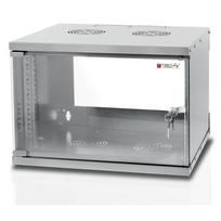 Techly Sieninis Rack Kabinetas 19 6U prof. 450 Pilkas Surinktas " I-CASE EL-1006G45