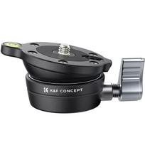 Stovas Stovo Galva - K&F Concept LB-60 360° Sukimosi 10 kg Apkrovos Talpa, Pilka