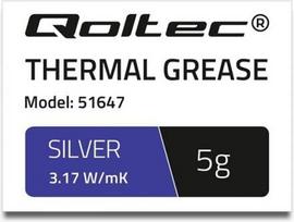 Termo pasta Qoltec Thermal grease 3.17 W / m-K, 5g