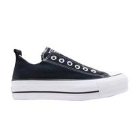 Converse Chuck Taylor All Star Lift Slip Ox Juodi Moteriški Kedai Balti 563456C 39.5