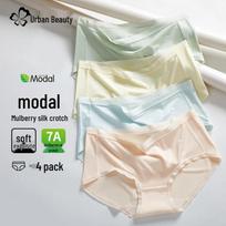Urban Beauty moteriškos modalinės ir bambukinės antibakterinės šilkinio įkloto kelnaitės 2XL