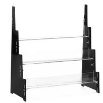 Cards Display Rack Clear Acrylic Trading Card Greeting Card Display Stands Desktop Organizers Badge Color Paper Shelves Storage