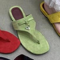 Basutės Moteriškos Šlepetės Dizainerio Kojos Piršto Klipo Batai Suede Slingback Sandalai Vasara 2025 Nauji Batai Mada Šlepetės Paplūdimio Zapatillas Mujer 40 raudona