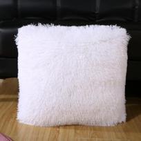 Pliušinė vienspalvė ruonio aksominė kvadratinė sofos atlošo pagalvė kvadratinė pagalvėlė odinė pagalvė 43x43cm Pillow Cover