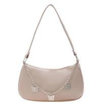 Fashion Women Butterfly Chain PU Shoulder Underarm Bag Casual Small Handbag KTY balta