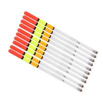 10 vnt. Patvarūs plastikiniai žvejybos plūdurai Bobber lazdelės vamzdelis Daugiafunkcis žuvies pašaras Masalai Priedų rinkinys 3.0 White Tube