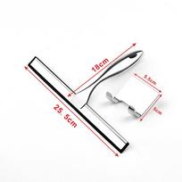 Durable Stainless Steel Shower Squeegee with Hooks Household Saraper Bathroom Window Mirror Glass Cleaning Tool for Shower Door