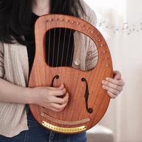 WH 16 C Tonas16 Stygų Medinė Lyros Arfa Metalinės Stygos Solidžios Medienos Styginis Instrumentas su Nešiojimo Krepšiu Derinimo Raktas Valymas