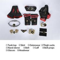 Zenless Zone Zero Burnice White Cosplay Kostiumas The Sons Of Calydon Burnice Punk Uniforma Helovino Šventės Apranga L black