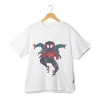 Miles Morales Jump T-Shirt – Into the Spider-Verse Action Pose Tee – Marvel Hero 3XL