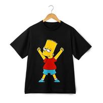The Simpsons Funny and Proud Stretch Short-Sleeve T-Shirt - Unisex Loose Tee Top S