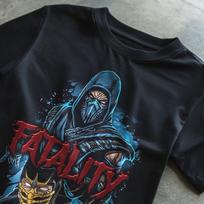 Mortal Kombat Street Fighter Ryu Ken Guile SubZero Scorpion Arcade Tshirt XL