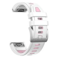 Fenix 8 43mm Sidabro Sagtis 20mm Laikrodžio Dirželis Garmin Fenix 7S 6S Pro 5S Plus Apyrankei Silikoninė QuickFit Apyrankės Apyrankės Correa QuickFit 20mm