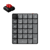 Keychron K0 Max Wireless (K0M-H1) – US Layout – Hot-Swappable Super Red – Black (Juoda) Mechaninė Belaidė Žaidimų Klaviatūra