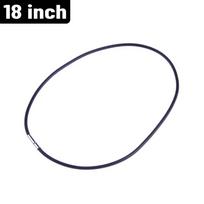 Guminė Choker Kaklo Grandinėlė Atsitiktiniai Papuošalai Madinga Unisex Virvelinė Grandinėlė 3mm Juoda Odinė Virvelė Dovanai Kasdieniam Gatvės Fotografavimui 1PC