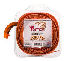 Pjovimo valas 2,4 mm, 15 m, aliumininis Vortex, juodas