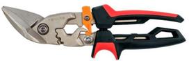 Skardos žirklės – Fiskars PowerGear™, lenktas pjūvis (kairė)
