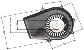 Starteris Black&Decker/Castorama kiniškiems generatoriams 2T, metaliniai griebtukai