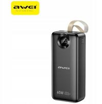Atsarginis maitinimo šaltinis ("Power Bank") Powerbank AWEI PA-34 30000mAh 65W greitoji įkrova juodas, Powerbank AWEI PA-34 30000mAh 65W Fast charging czarny