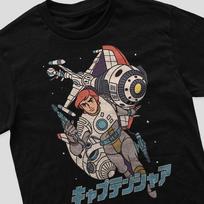 Retro animacinio serialo „Kapitonas Ateitis“ nostalgija Vaikystės prisiminimų marškinėliai 3XL