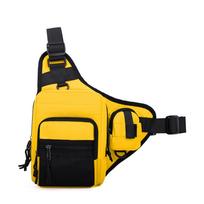 Kempinginis alpinizmo krepšys, krūtinės dėklas vyrams, skirtas dviračių sportui, žygiams, kelionėms, lauko sportui, taktinis crossbody Molle žvejybos juosmens krepšys juoda